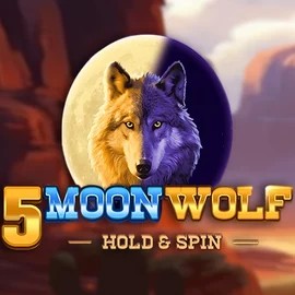 5 Moon Wolf slot logo by Apparat Gaming at Shotz Casino5 Moon Wolf