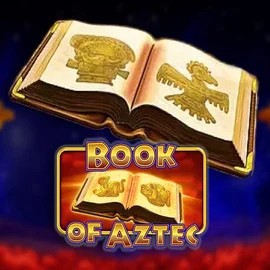 Logo of Book of Aztec from Amatic Industries at Shotz Casino