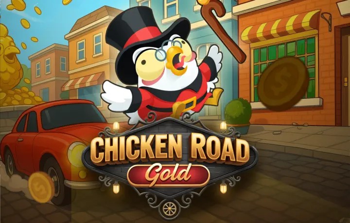 Chicken Road Gold logo by InOut at Shotz Casino