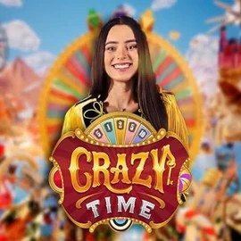 Crazy Time slot logo by Evolution at Shotz CasinoCrazy Time