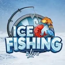 Ice Fishing Live online game logo by Evolution on shotzcasino.eu.com