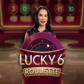 Lucky 6 Roulette slot logo by Pragmatic Play at Shotz Casino