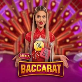 Mega Baccarat by Pragmatic Play, showcased at shotzcasino.eu.com – game logo