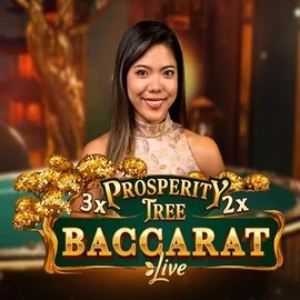 Official Live Casino logo: Prosperity Tree Baccarat by Evolution at Shotz Casino