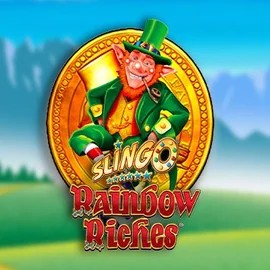 Slingo Rainbow Riches slot visual from Gaming Realms available on shotzcasino.eu.com