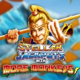 Stellar Jackpots with More Monkeys logo by Lightning Box Game at Shotz Casino